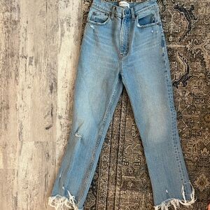 abercrombie and fitch ultra high rise kick flare